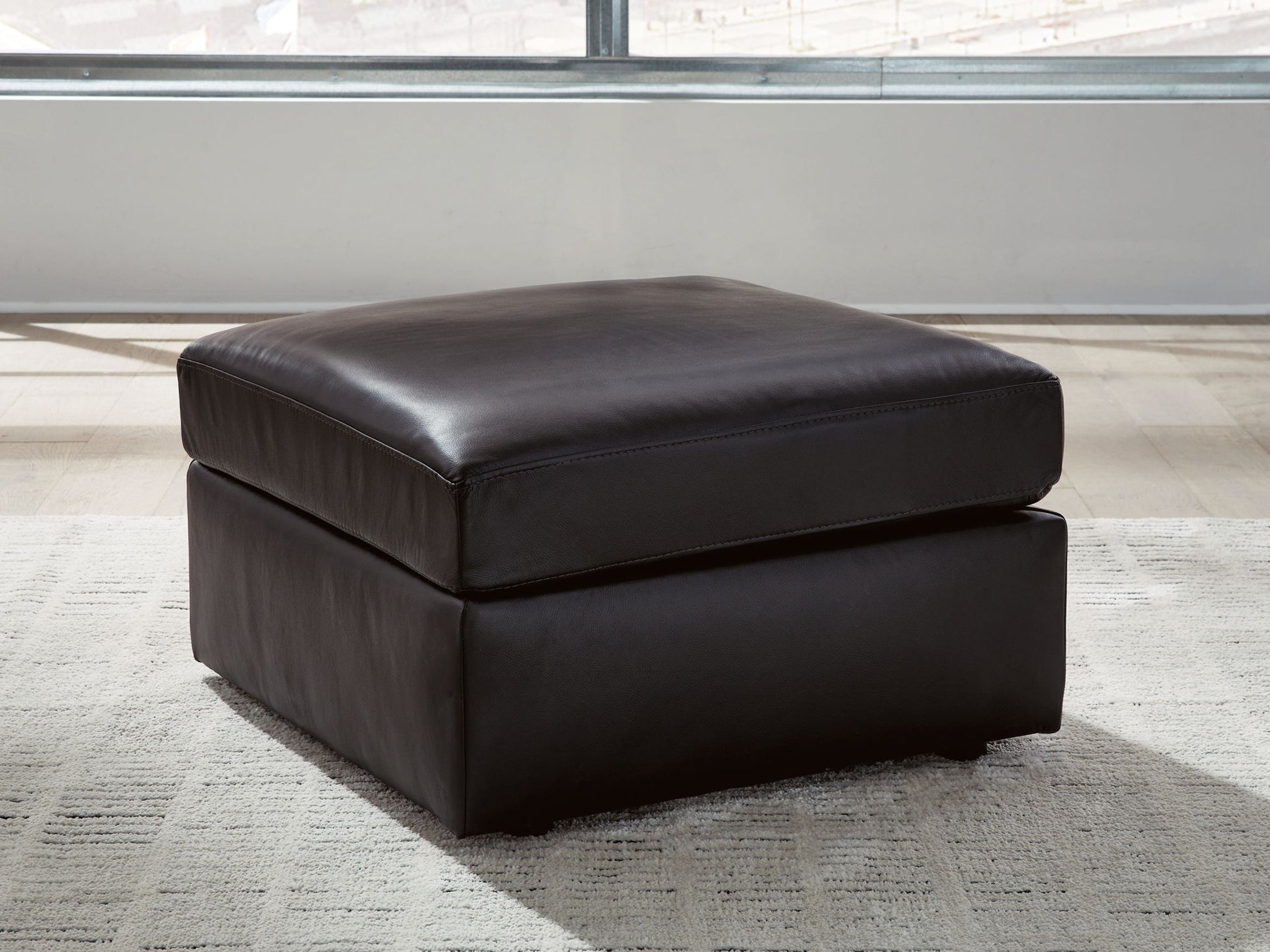 ModMax II - Oversized Accent Ottoman - Black - Hornell Furniture Outlet