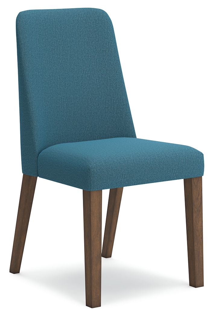 Lyncott - Blue / Brown - Dining Uph Side Chair (Set of 2) - Hornell Furniture Outlet