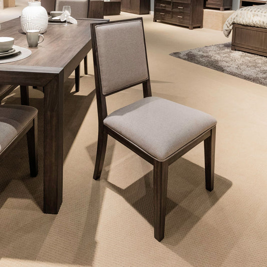 Modern Edge - Upholstered Side Chair (RTA) - Brown - Hornell Furniture Outlet