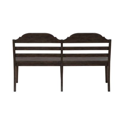 Paradise Valley - Ladder Back Bench (RTA) - Dark Brown - Hornell Furniture Outlet