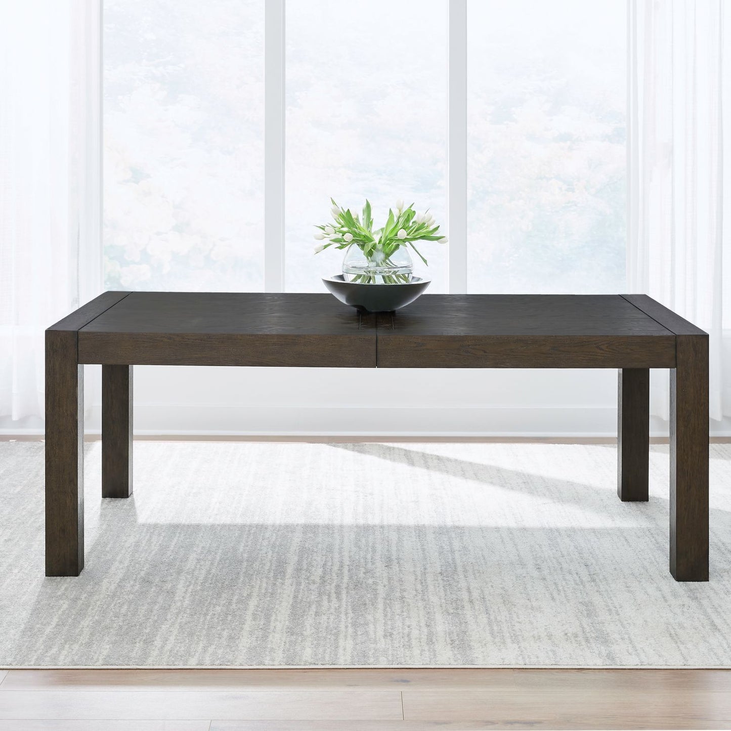 Cascade Falls - Rectangular Leg Table - Brown - Hornell Furniture Outlet
