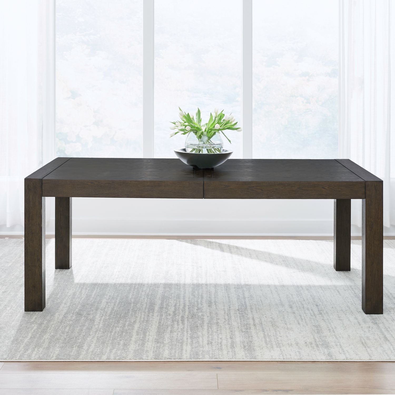 Cascade Falls - Rectangular Leg Table - Brown - Hornell Furniture Outlet