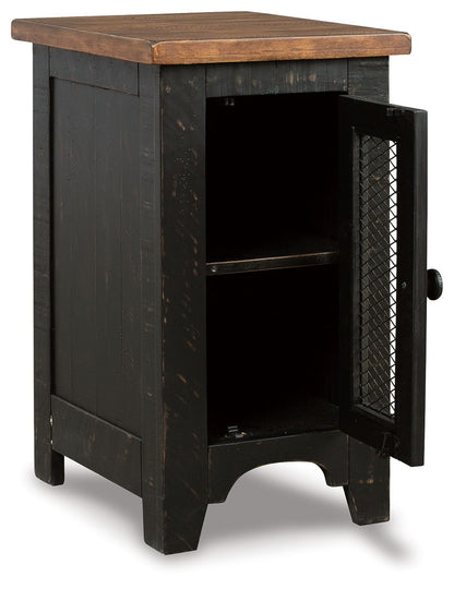 Valebeck - Chair Side End Table - Black / Brown - Hornell Furniture Outlet