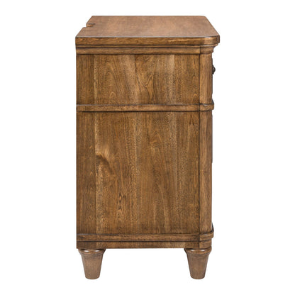 Harrison Heights - Nightstand With Charging Station - Sienna - Hornell Furniture Outlet