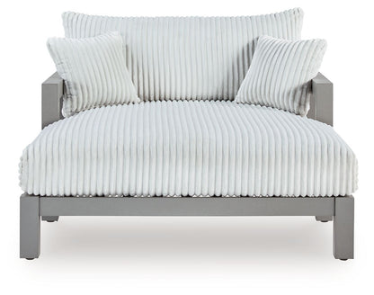 Hurley Park - Gray - Chaise Lounge With Cushion - Hornell Furniture Outlet
