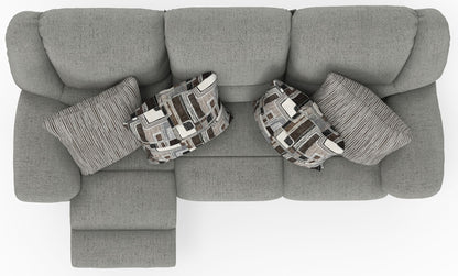Trifecta - Sofa With 3 Recliners and Drop Down Table - Hornell Furniture Outlet