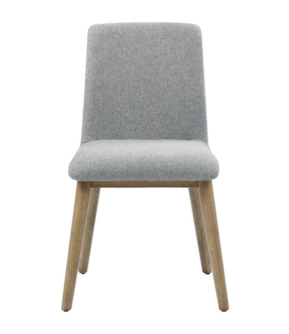 Vida - Polyester Side Chair (Set of 2) - Gray - Hornell Furniture Outlet