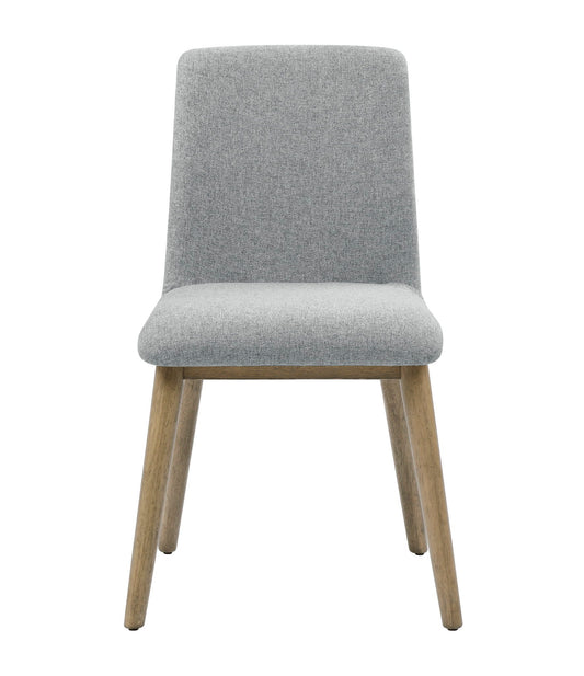 Vida - Polyester Side Chair (Set of 2) - Gray - Hornell Furniture Outlet