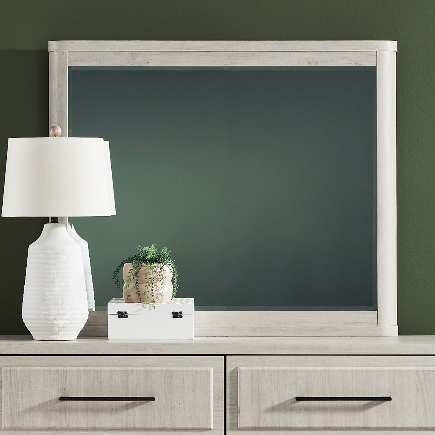 Modern Play - Landscape Mirror - White - Hornell Furniture Outlet