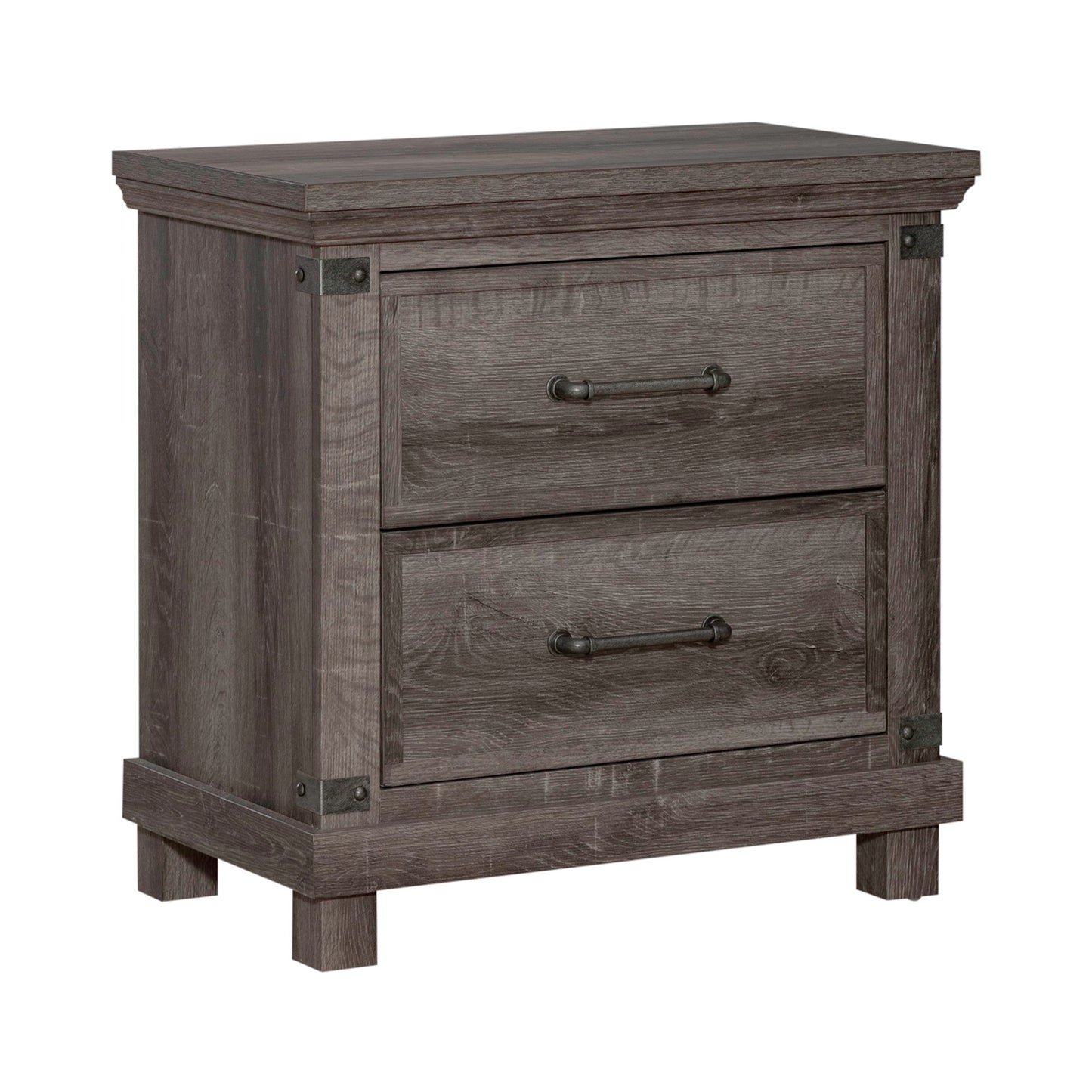 Lakeside Haven - Nightstand With Charging Station - Dark Brown - Hornell Furniture Outlet