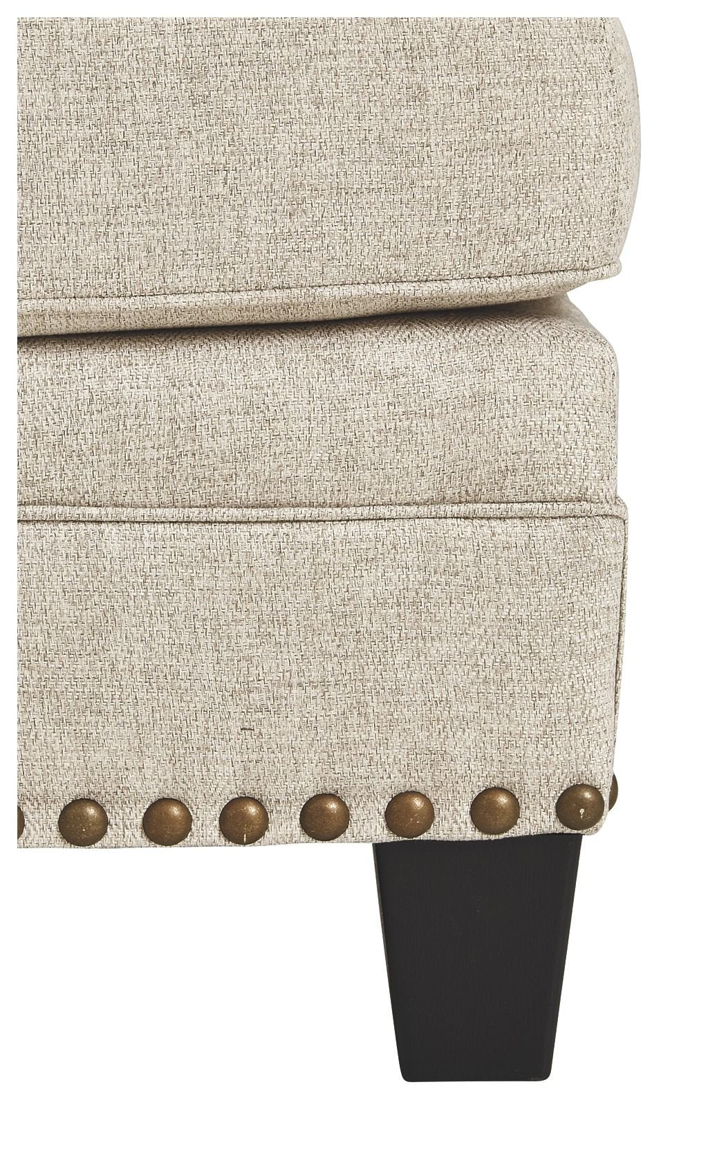 Claredon - Linen - Ottoman - Hornell Furniture Outlet