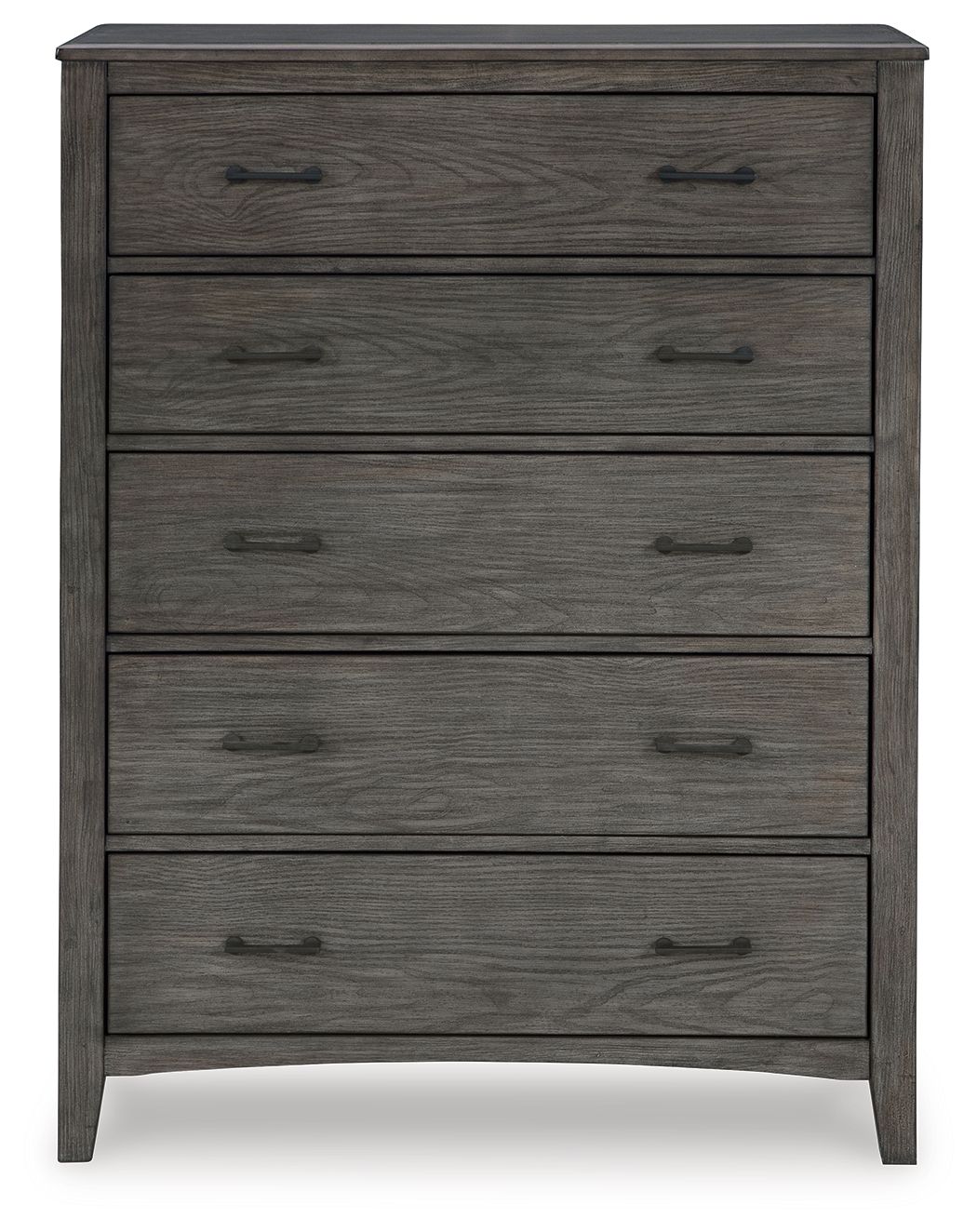 Montillan - Grayish Brown - Five Drawer Chest - Hornell Furniture Outlet
