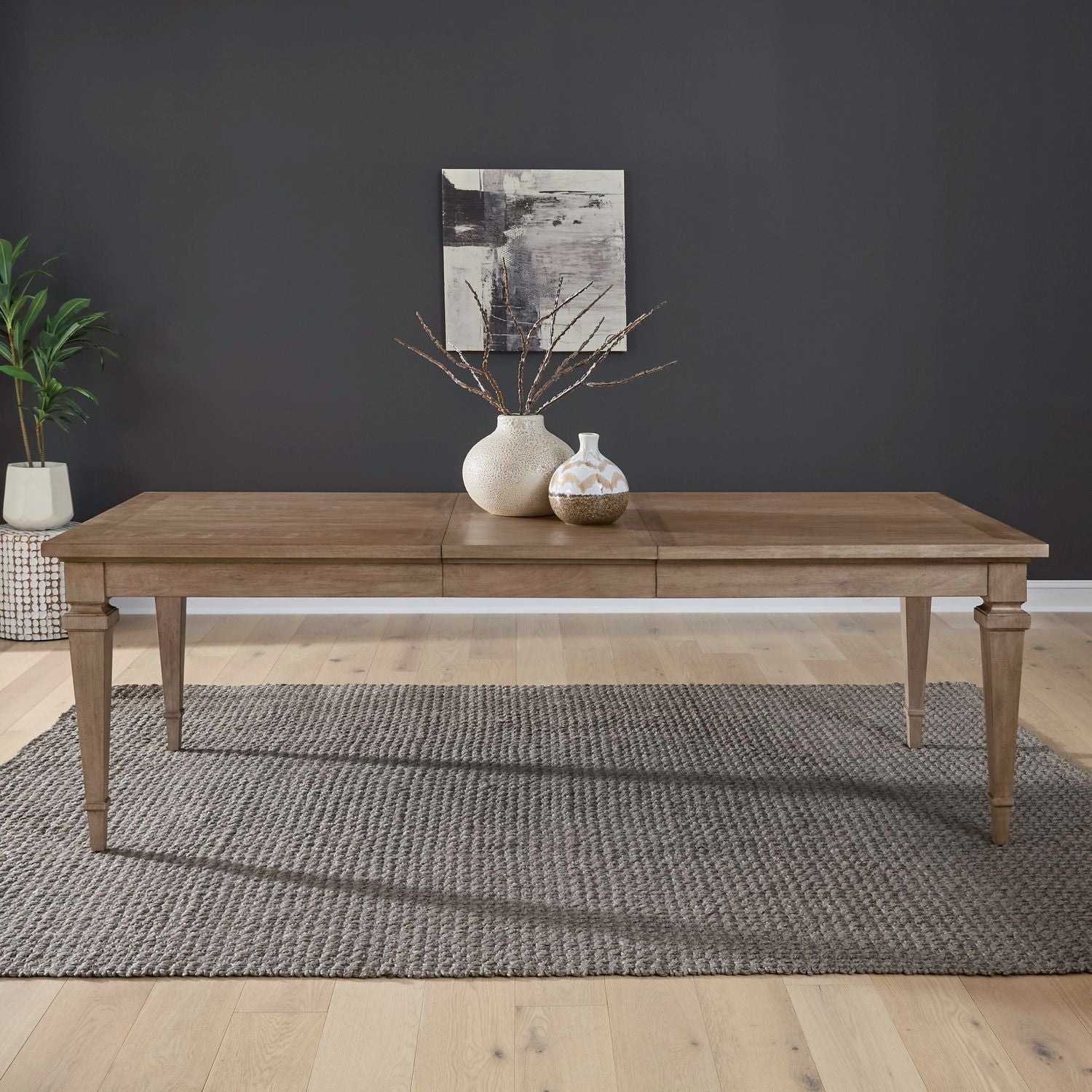 Haven Hills - Rectangular Leg Table - Camel Beige - Hornell Furniture Outlet