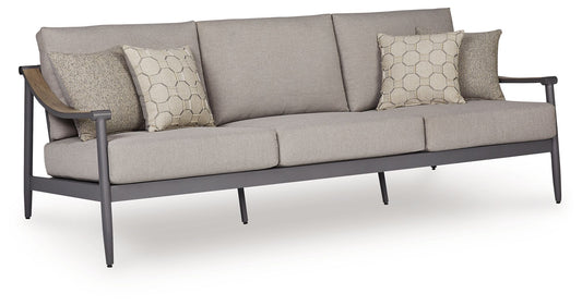 Ocean Beach - Sofa With Cushion - Gray - Hornell Furniture Outlet