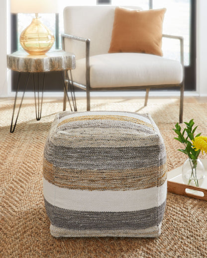 Josalind - Multi - Pouf - Hornell Furniture Outlet
