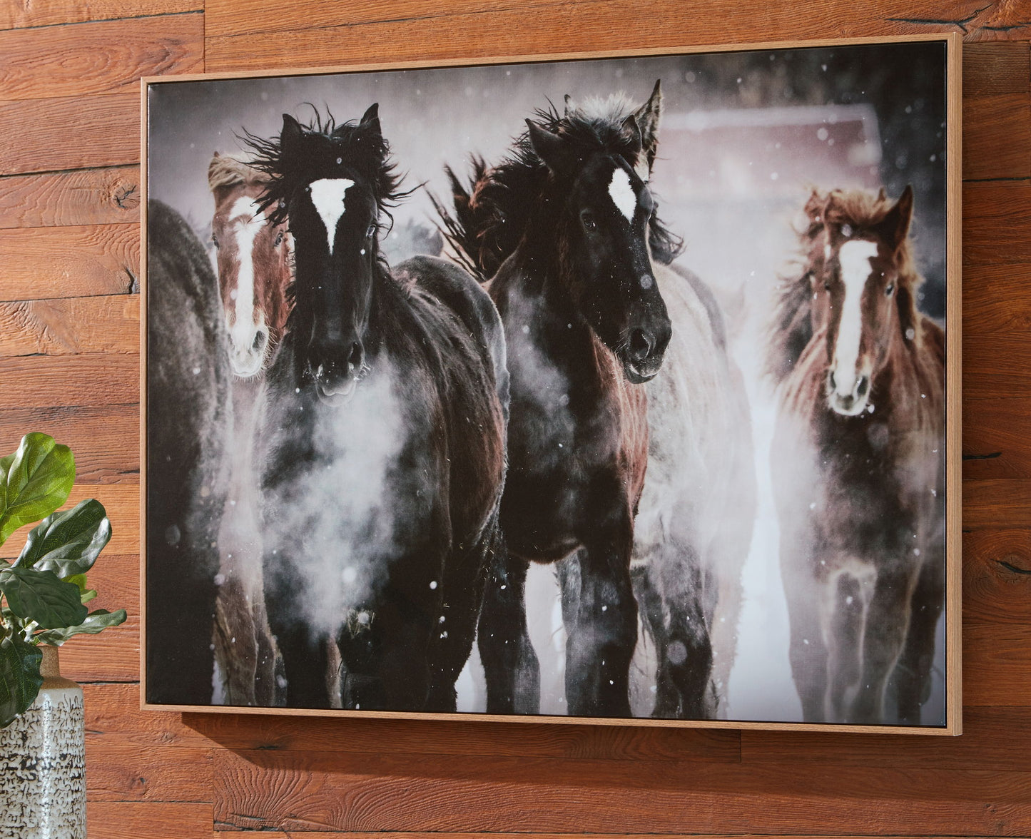 Chaseburn - Brown / Black / White - Wall Art - Hornell Furniture Outlet