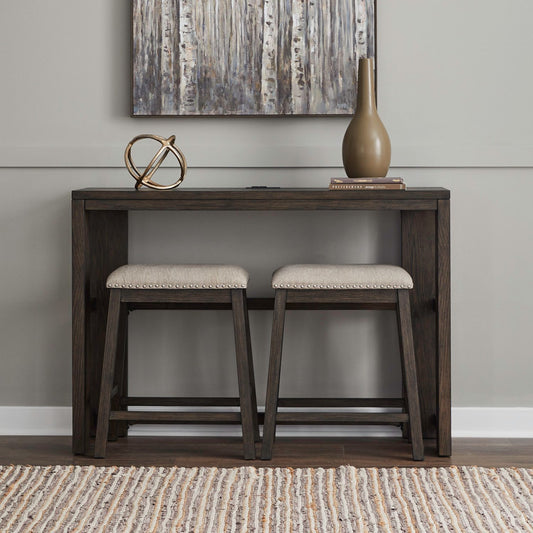 Harrison - 3 Piece Console Set - Brown - Hornell Furniture Outlet