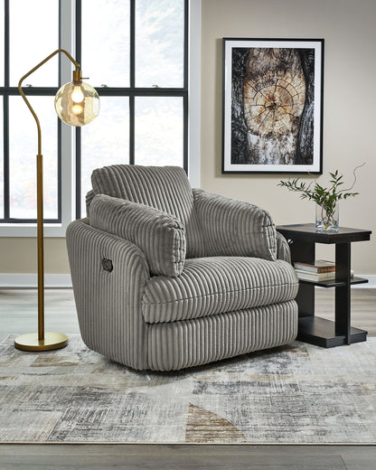 Tie - breaker - Swivel Glider Recliner - Hornell Furniture Outlet