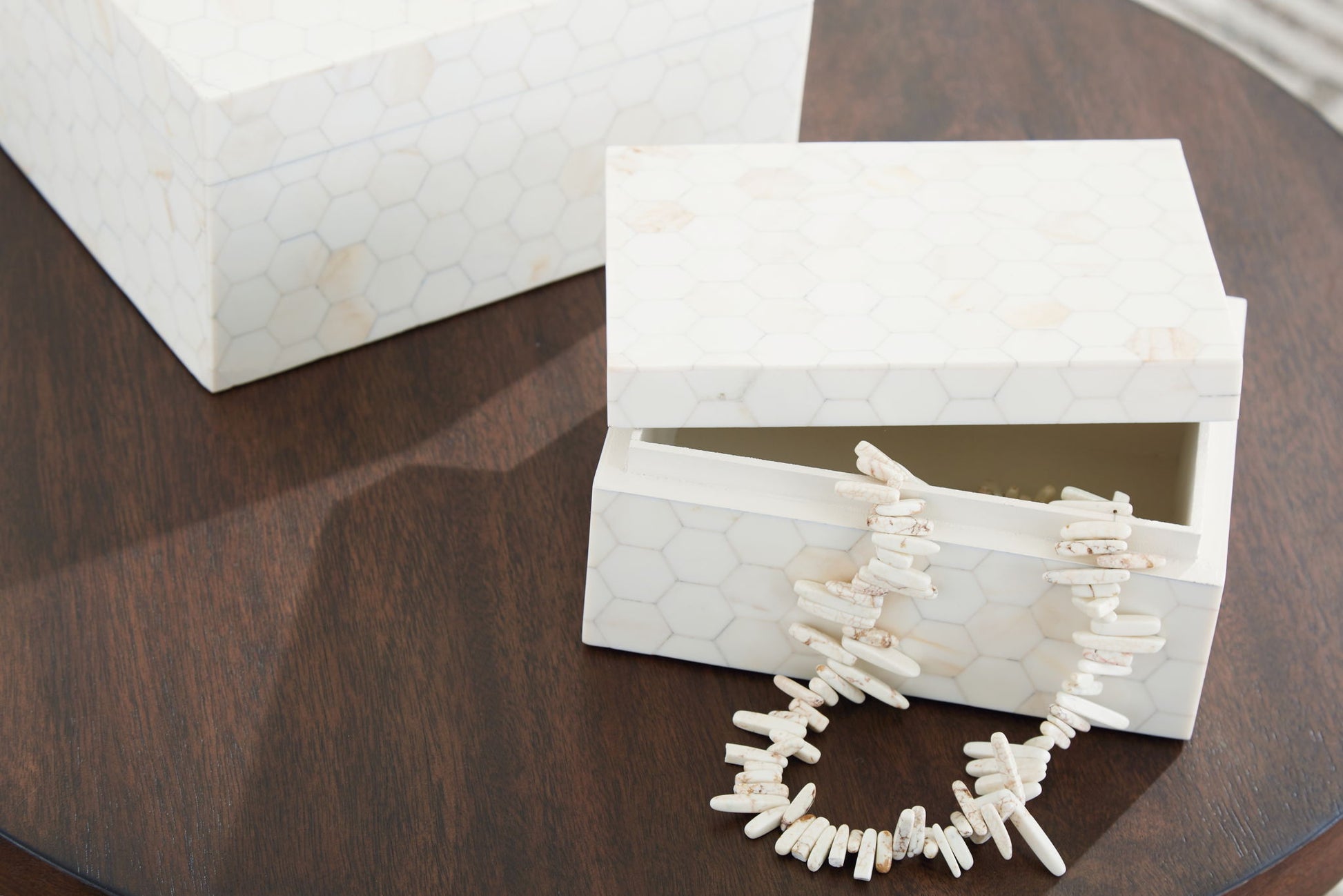Aldenburg - Cream - Box Set (Set of 2) - Hornell Furniture Outlet