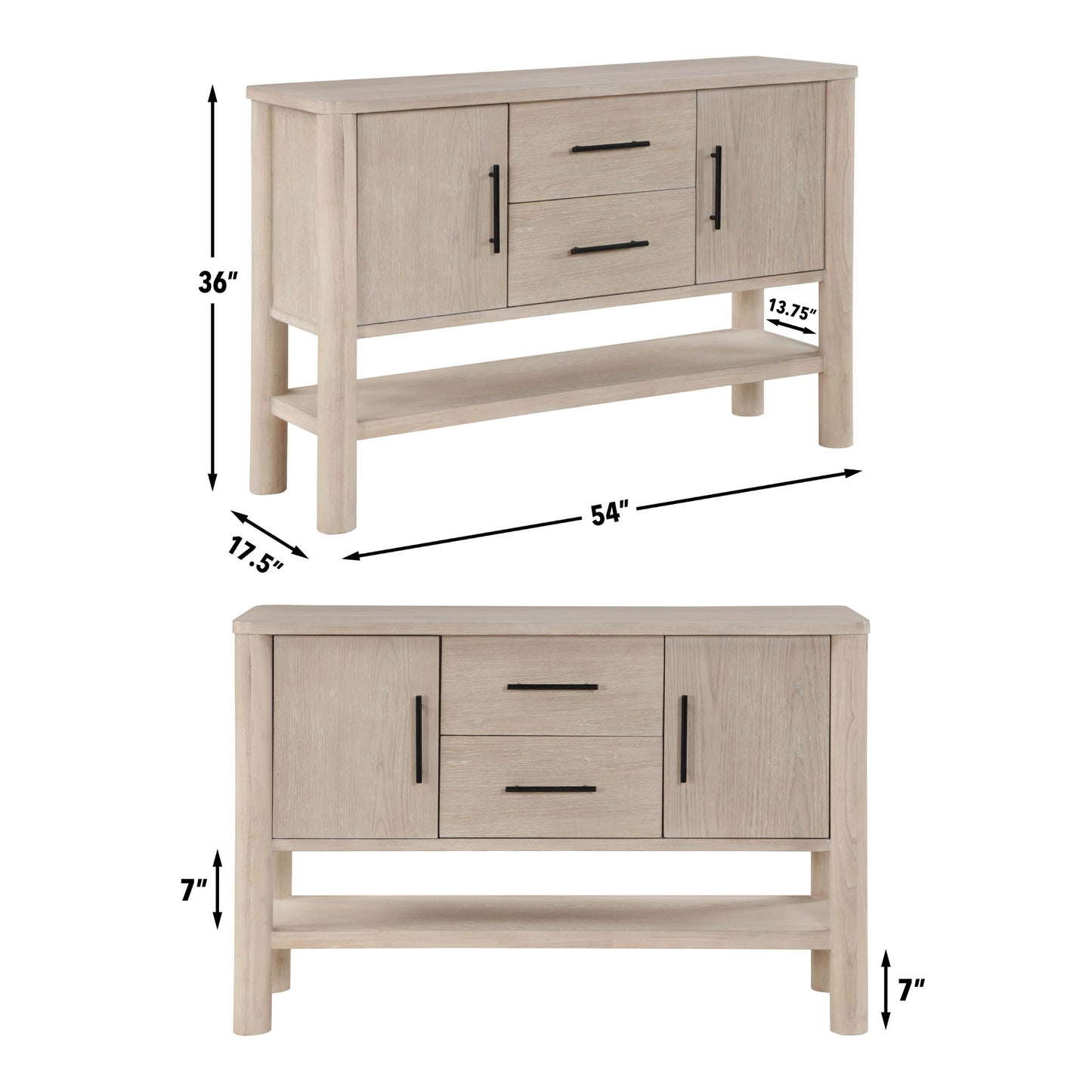 Gabby - Server - Light Brown - Hornell Furniture Outlet