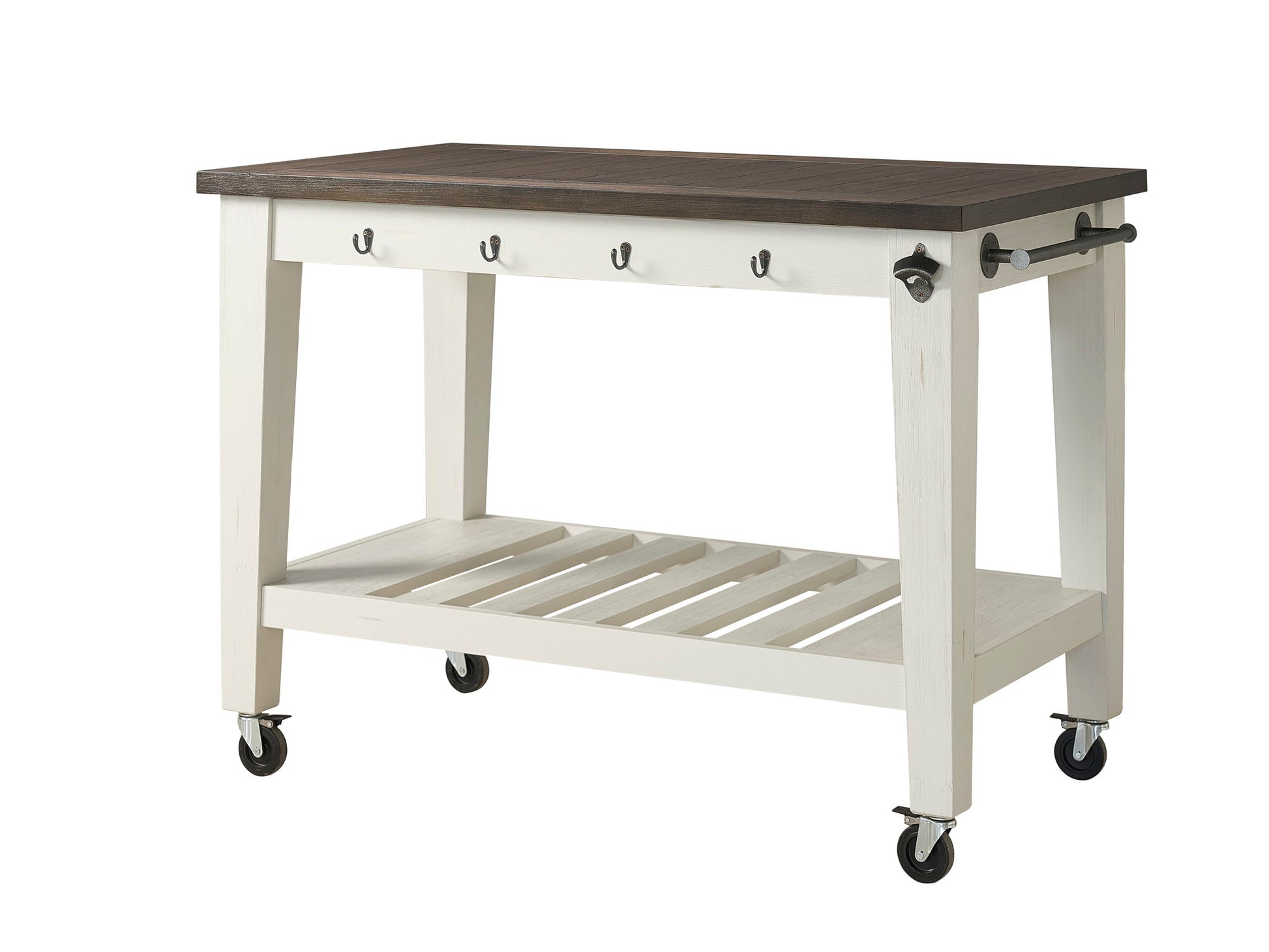 Cayla - Kitchen Cart - Two Tone - Hornell Furniture Outlet