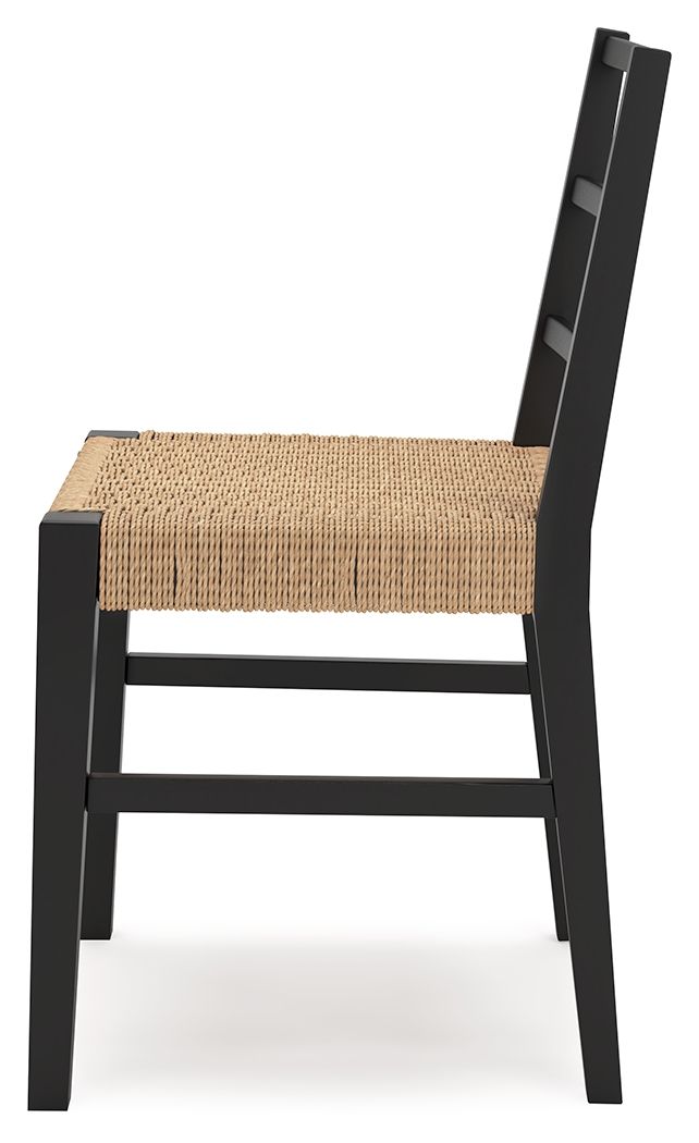 Isanti - Light Brown / Black - Dining Room Side Chair (Set of 2) - Hornell Furniture Outlet