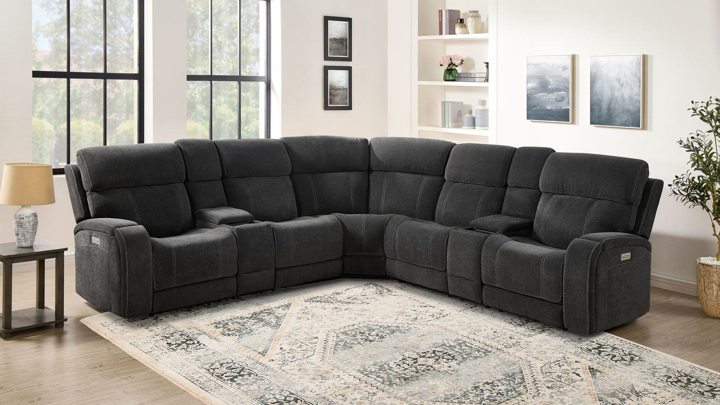 Seattle - 3 Piece Sectional - Gray - Hornell Furniture Outlet