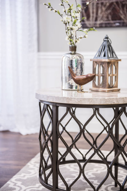 Roland - End Table - White - Hornell Furniture Outlet