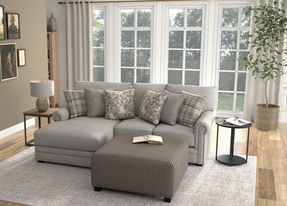 Livingston - Sectional With Comfort Coil Seating, 40" Cocktail Ottoman And Accent Pillows Included - Hornell Furniture Outlet