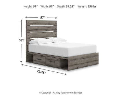 Graystorm - Panel Bed With Storage - Hornell Furniture Outlet