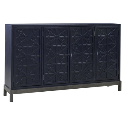Braxton - Accent Cabinet - Azure Blue - Hornell Furniture Outlet