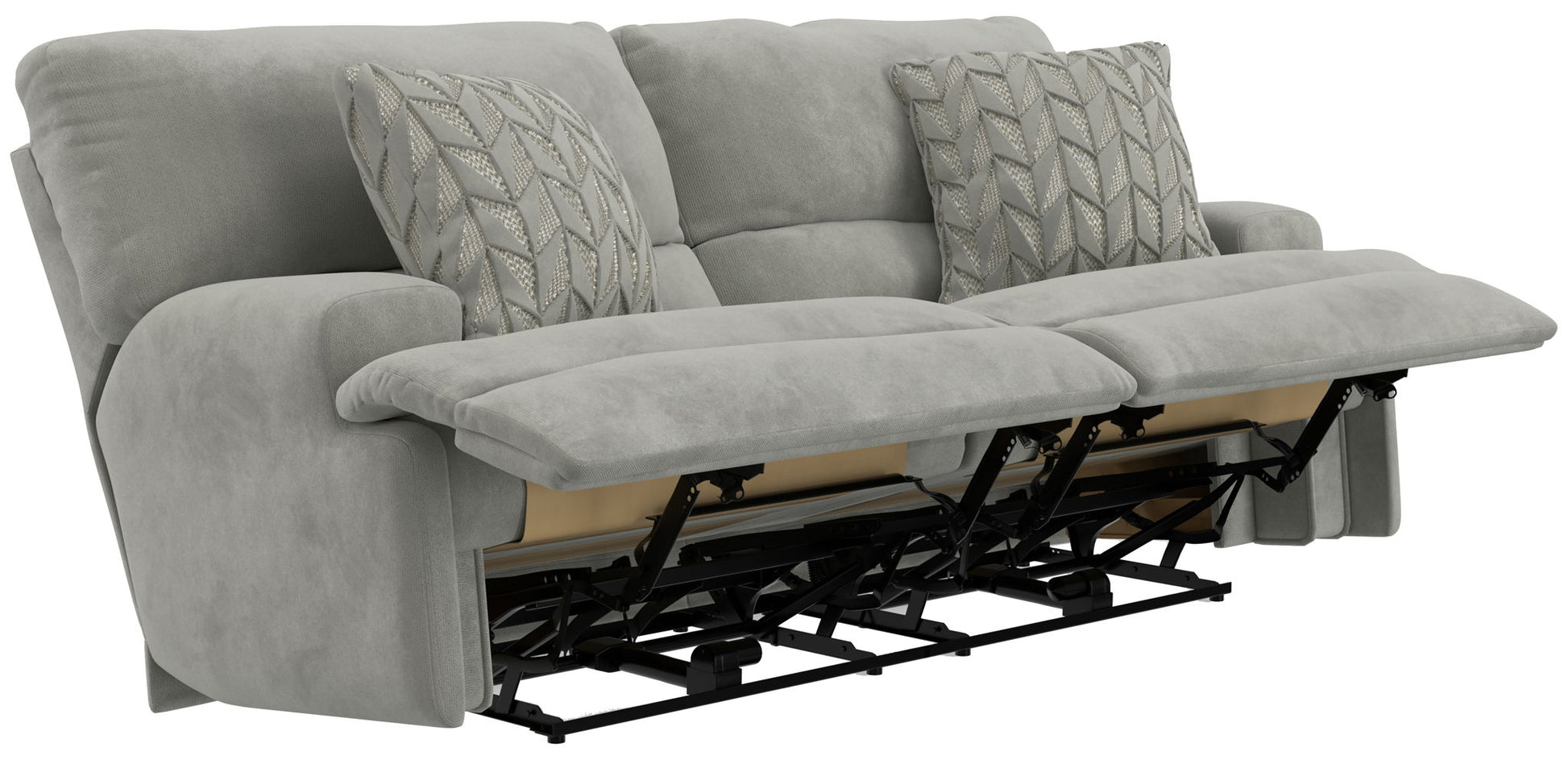 Renaldo - Power Sofa With Zero Gravity Recline - Stone - Hornell Furniture Outlet