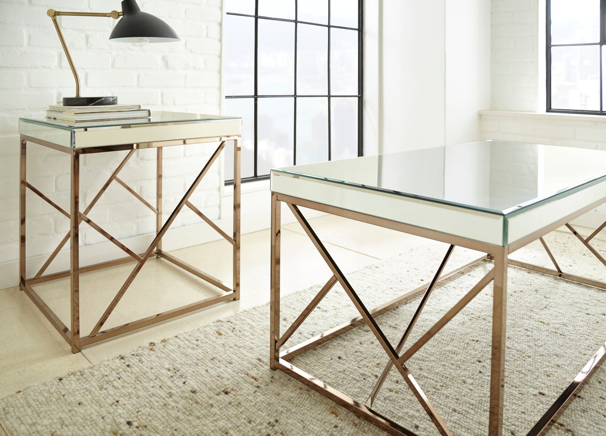 Evelyn - End Table - White - Hornell Furniture Outlet