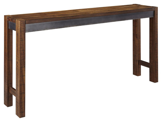 Torjin - Dark Brown - Long Counter Table - Hornell Furniture Outlet