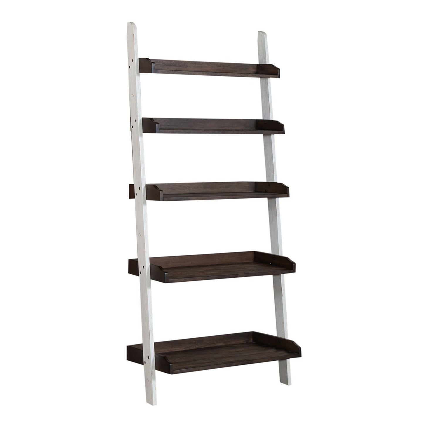 Farmhouse - Leaning Bookcase - White - Hornell Furniture Outlet