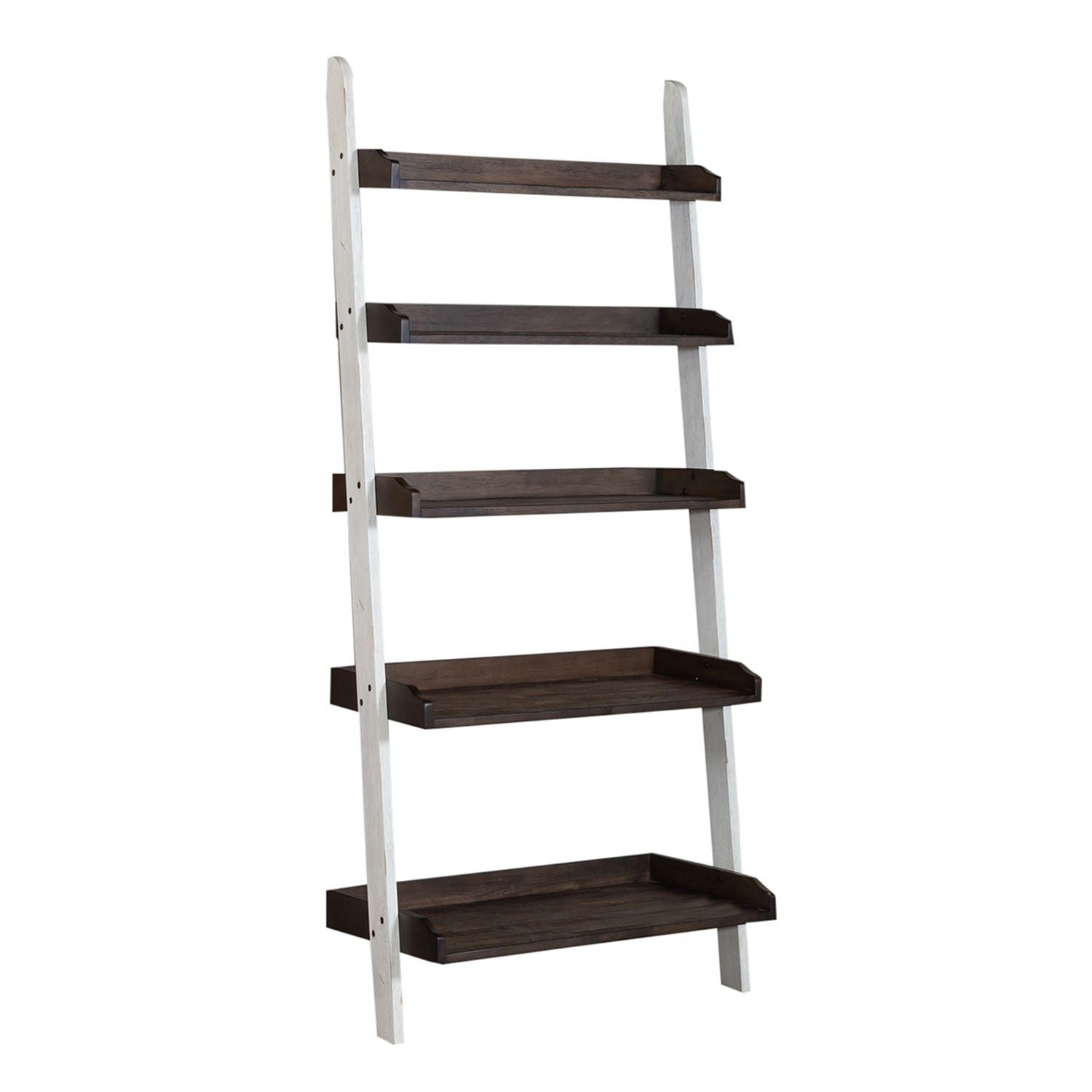 Farmhouse - Leaning Bookcase - White - Hornell Furniture Outlet