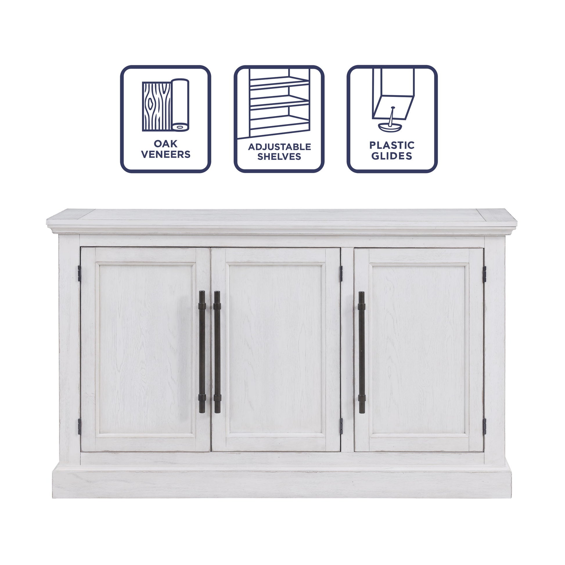 Warren - Server - White - Hornell Furniture Outlet