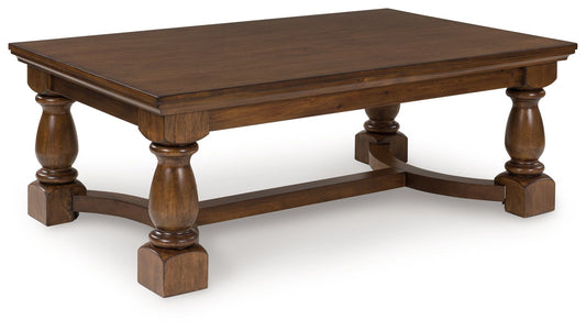 Sturlayne - Brown - Rectangular Cocktail Table - Hornell Furniture Outlet