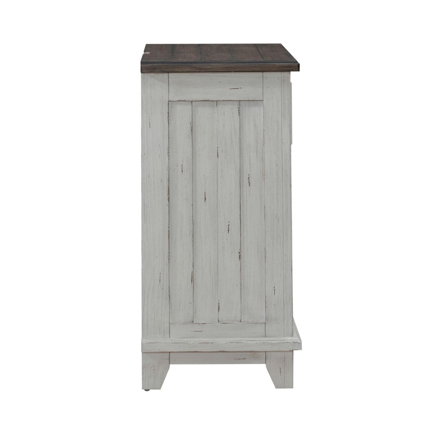River Place - Bedside Chest With Charging Station - White - Hornell Furniture Outlet