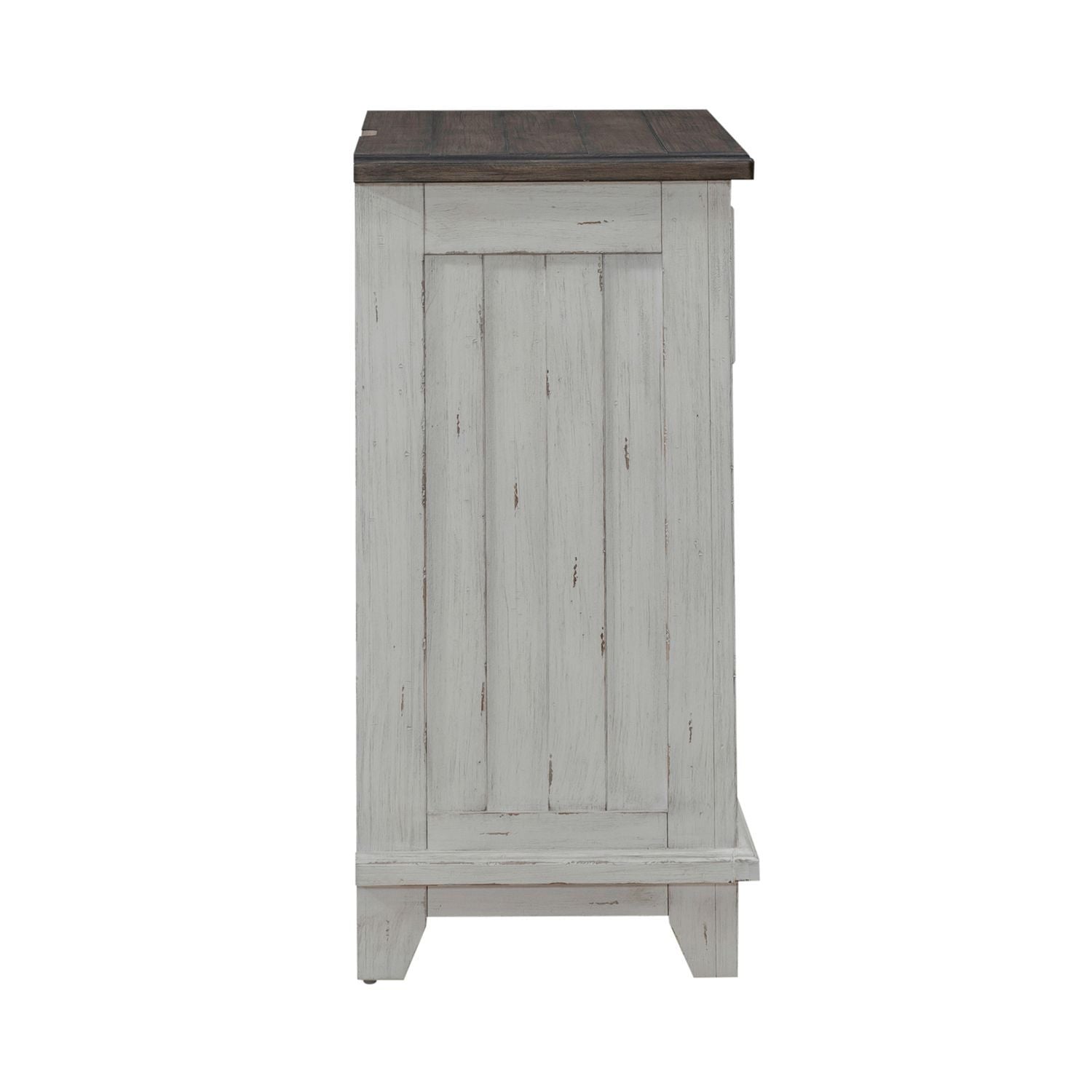 River Place - Bedside Chest With Charging Station - White - Hornell Furniture Outlet