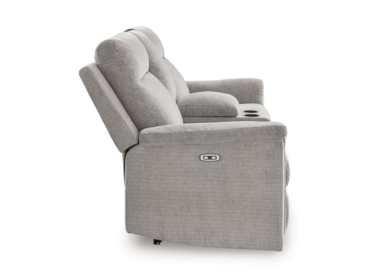 Barnsana - Dbl Power Reclining Loveseat With Console - Hornell Furniture Outlet