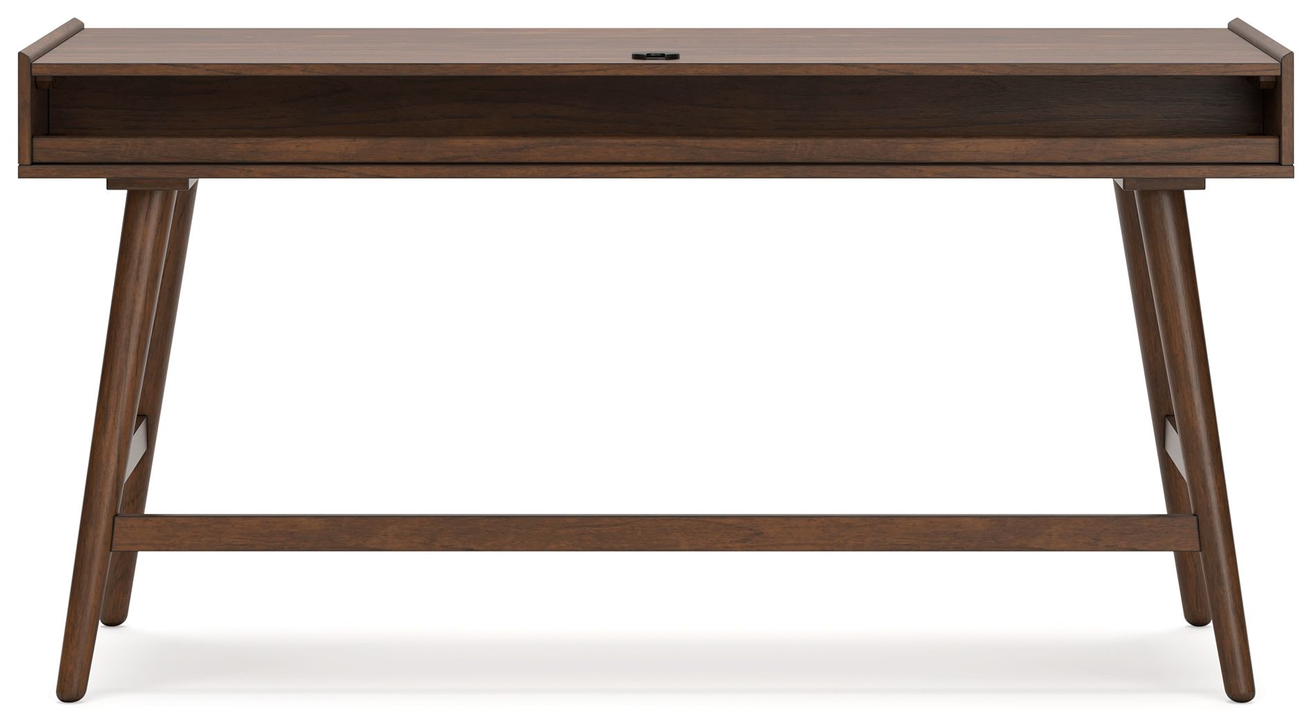 Lyncott - 3 Pc. - Home Office Desk, Chair, Bookcase - Brown - Hornell Furniture Outlet