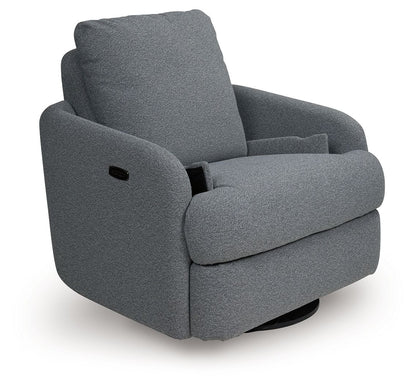 Alainmont Next - Gen Nuvella - Swivel Power Recliner - Hornell Furniture Outlet