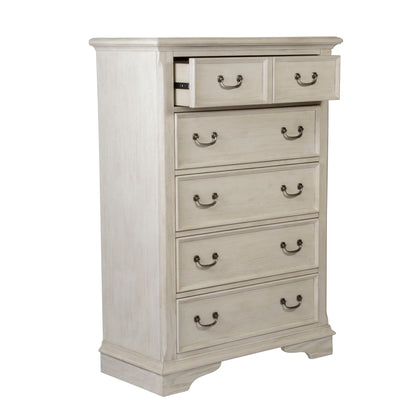 Bayside - 5 Drawer Chest - White - Hornell Furniture Outlet