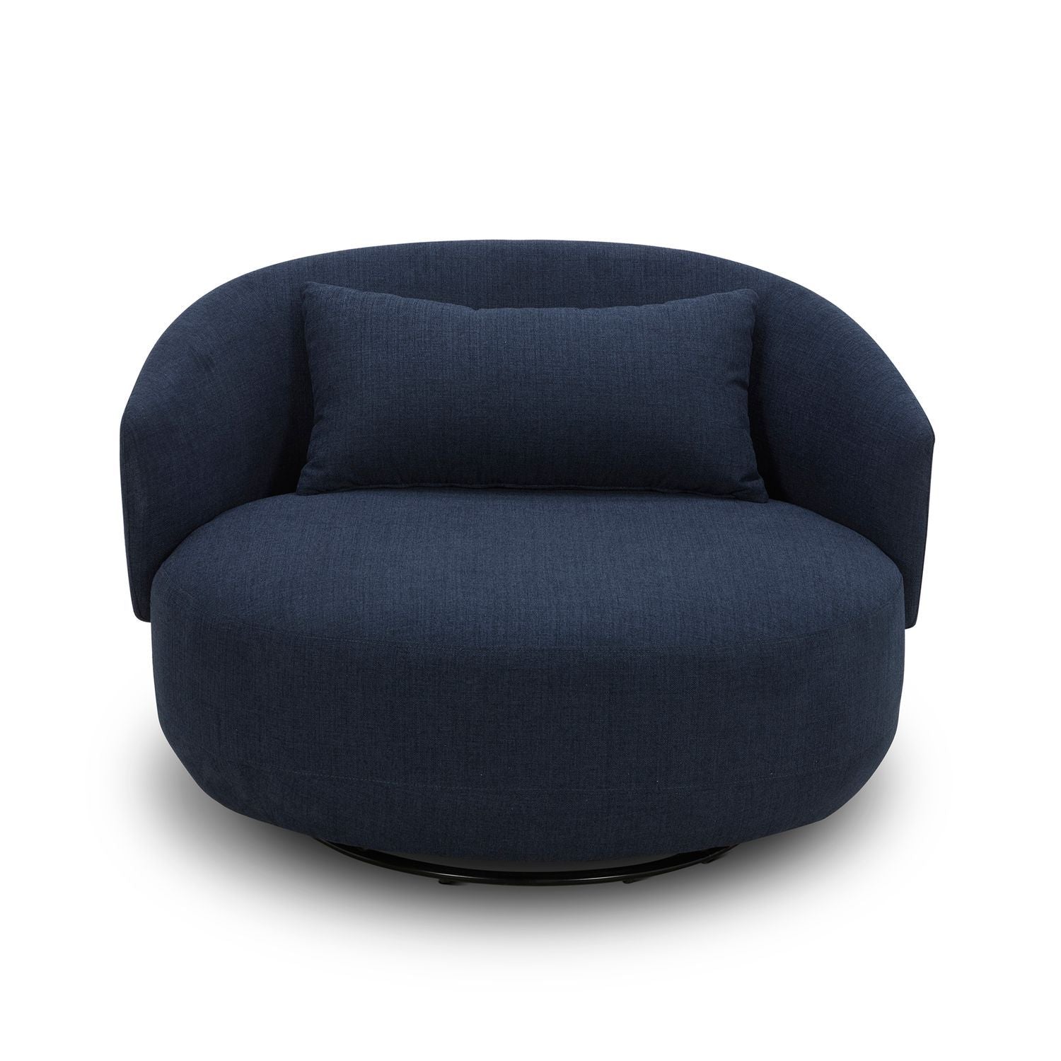 Haley - Upholstered Swivel Cuddler Chair - Hornell Furniture Outlet
