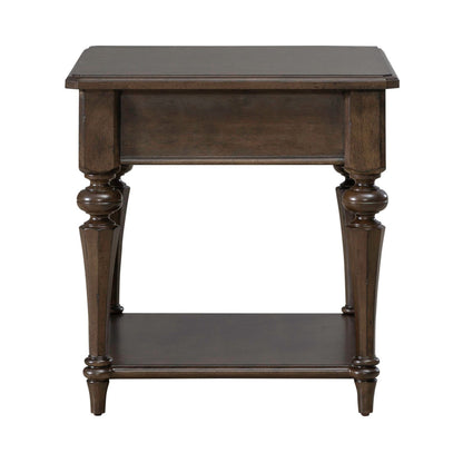 Arden Road - Drawer End Table - Satin Cherry - Hornell Furniture Outlet