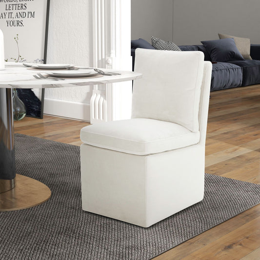 Accent Dining - Accent Dining Chair With Casters - Hornell Furniture Outlet
