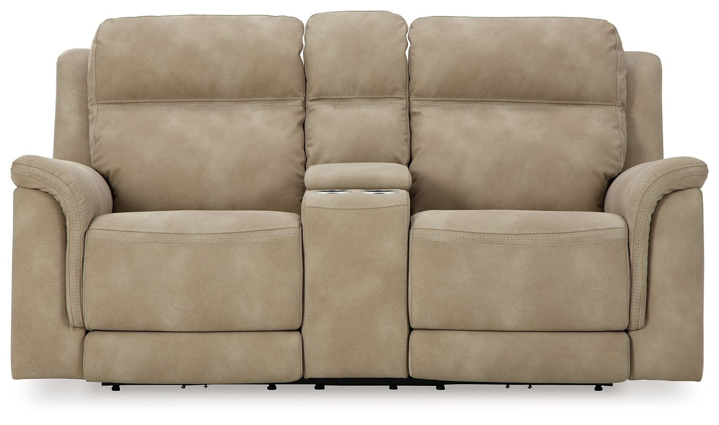 Next - Gen Durapella - Reclining Power Loveseat With Console - Hornell Furniture Outlet