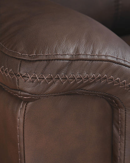 Bleckley - Power Reclining Loveseat With Console / Adjustable Headrest - Hornell Furniture Outlet
