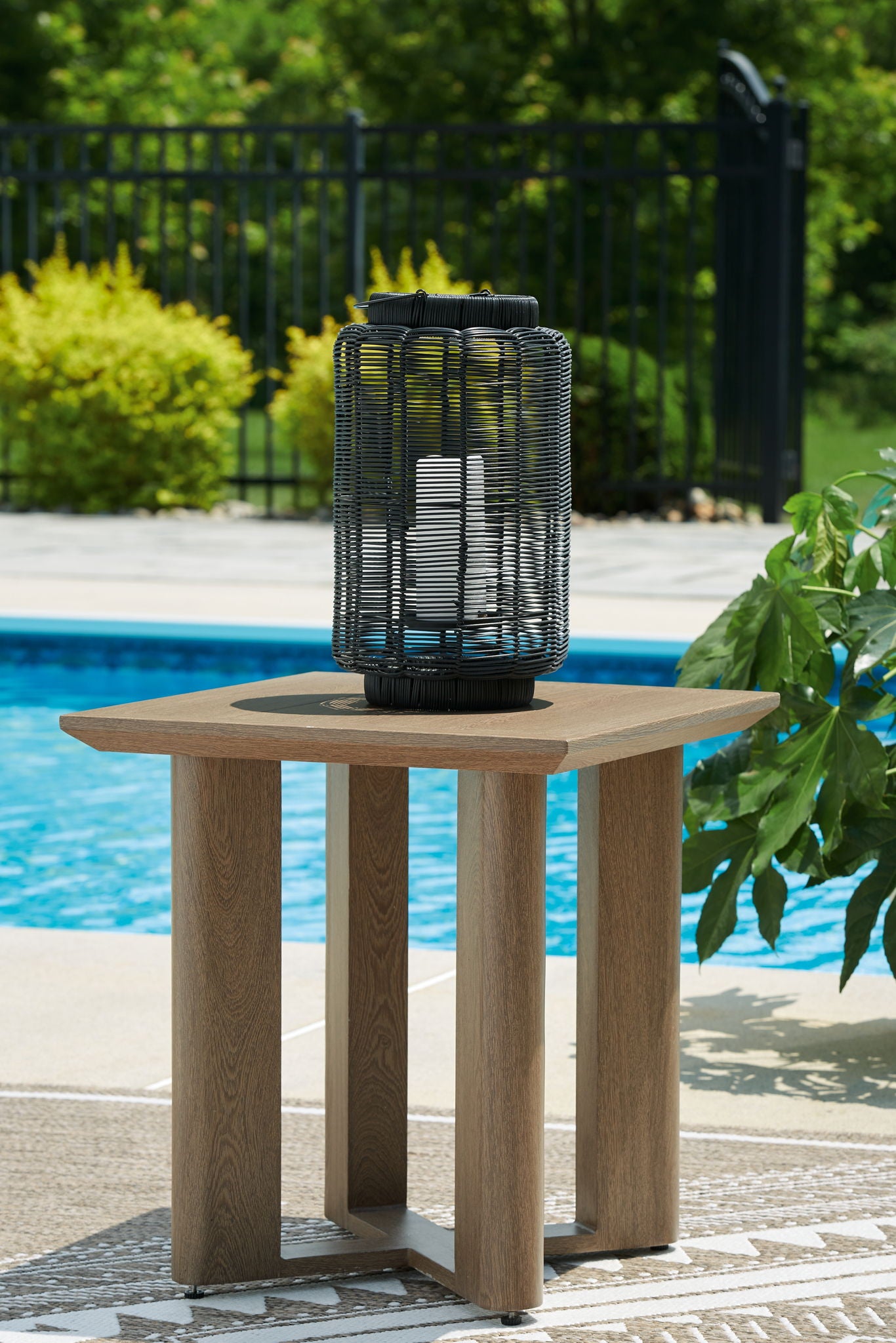 Serene Bay - Dark Brown - Square End Table - Hornell Furniture Outlet
